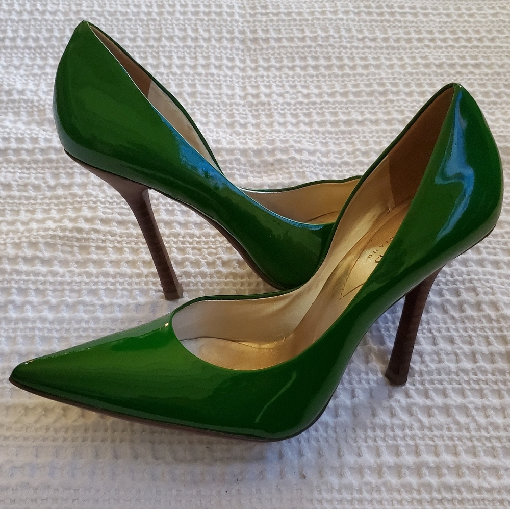 Guess Carrie Green Patent High Heel